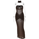 Sales 2025 New Sexy Fashion High-End Body-Scarped Fishtail Dress HZ0628