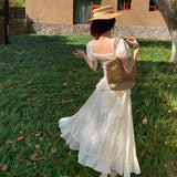 Sleeve Dress Women's Summer New Pure Chiffon Fairy Irregularly Harvesting Seaside Vacation Dress