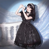 Butterfly Op Lolita Sweet Dress Lolita Dress Summer Long Short Sleeve 6544