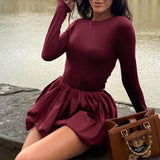 Autumn 2025 New Fashion Style Elegance Beautifully Dressed With Long Sleeves DJPT