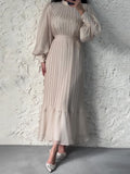 Temperament Light Style Women's Spring New Dress Long Folds