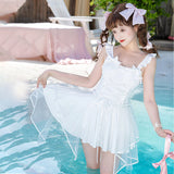 Design Rotten Summer Wind Swimsuit Full Day Cute Lolita Sweet Dress 6787