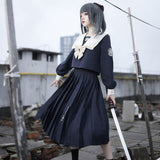 Morning Bell Bunnies Drum JK Uniform Skirt Basic Orthodox Sailor Suit Academy Style Set 6478