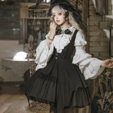 Teased Original Morning Witch Lolita Female Lolita Hat Shirt With Adorable Style Set 7150