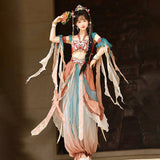 Design Sanskrit Chinese Style Women Dunhuang Wind Corset Lantern Suit 9043