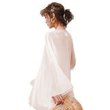 Chiffon Women's Sunscreen Long Loose Shawl Thin Coat Beach Beach Sunscreen Shirt