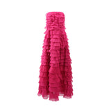 French Style Braid Dress 2025 New Female Summer Ears Folded Splicing Lotus Leaves Side Swing Dress