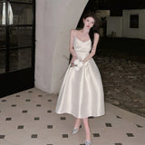 Dress 2025 Women's Summer Dress Sleeveless Waist Repair Niche Design Long Dress Banquet Temperament Dress Dress