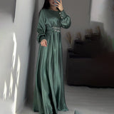 Women's Autumn Round Neckline Thigh Dress High-Rise Strap Dress Dress Dress Women