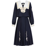 Morning Bell Bunnies Drum JK Uniform Skirt Basic Orthodox Sailor Suit Academy Style Set 6478