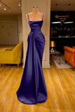 Sleeveless Spaghetti Strap Prom Dress Mermaid With Ruffles Prom Dresses SD1341 HZ0628