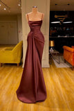 Sleeveless Spaghetti Strap Prom Dress Mermaid With Ruffles Prom Dresses SD1341 HZ0628
