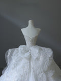 Ball Gown Sweetheart Sequin White Wedding Dresses Brides Dress SD2340 HZ0628