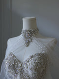 Ball Gown Sweetheart Neckline Sequin Long Sleeves Wedding Dress Bridal Dresses SD2488 HZ0628