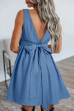 Neck Sleeveless Mini Dress DJPT