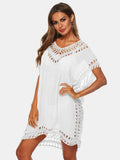 V-Neck Short Sleeve Cover-Up DJPT