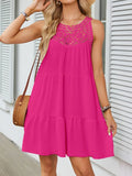 Hem Lace Sleeveless Dress DJPT