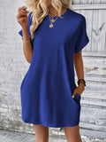 Round Neck Short Sleeve Dress DJPT