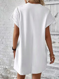 Round Neck Short Sleeve Dress DJPT