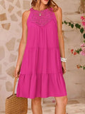 Hem Lace Sleeveless Dress DJPT