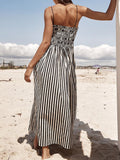 Striped Square Neck Cami Dress DJPT