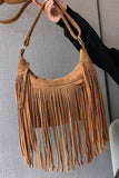 Fringe Adjustable Strap Shoulder Bag DJPT