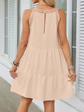 Hem Lace Sleeveless Dress DJPT