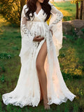 Boho Lace Summer Maternity Dress Perfect for Outdoor Photoshoots Maternity
