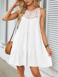 Hem Lace Sleeveless Dress DJPT