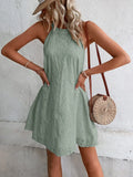 Grecian Neck Mini Dress DJPT
