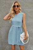 Round Neck Sleeveless Sweater Dress DJPT