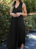 Size V-Neck Midi Tank Dress DJPT