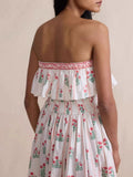 Strapless Ruffle Dress DJPT