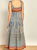 Tie-Shoulder Tiered Maxi Dress DJPT