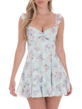Sweetheart Ruffled Cami Mini Dress DJPT