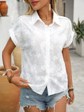 Collared Neck Short Sleeve Shirt DJPT
