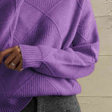 Turtleneck Long Sleeve Sweater DJPT