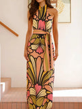Halter Neck Maxi Cami Dress DJPT