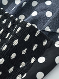 Dot One-Shoulder Top and Mini Skirt Set DJPT