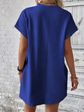Round Neck Short Sleeve Dress DJPT