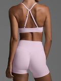 Sports Bra and High-Waisted Shorts Active Set DJPT