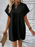 Round Neck Short Sleeve Dress DJPT
