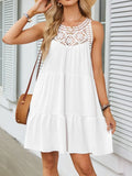 Hem Lace Sleeveless Dress DJPT